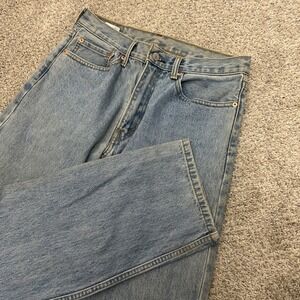 Levi's 550 Relaxed Fit Jeans 32x33 (32X33) Light Wash Blue Denim Men's